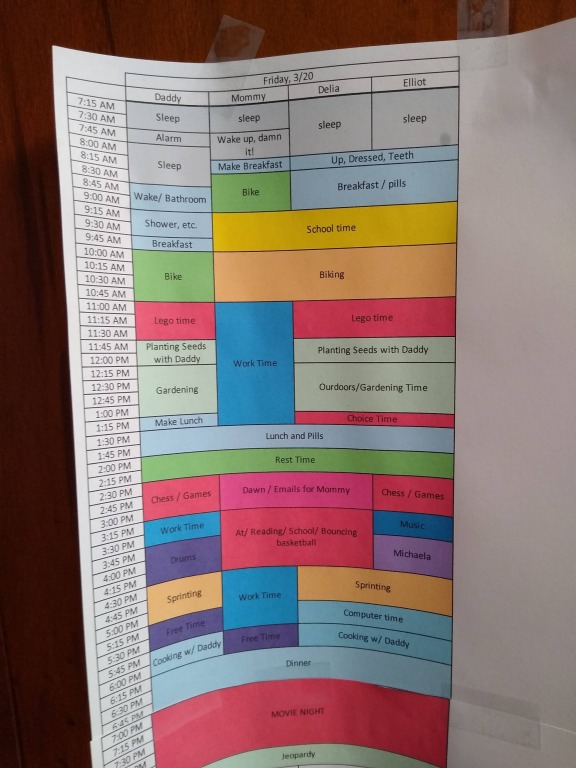 Surviving at home with the kids