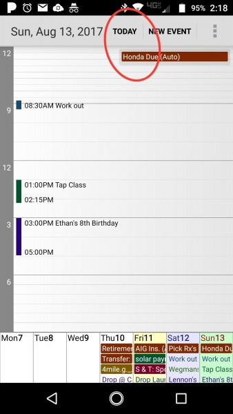 Quick Calendar Keeping Trick
